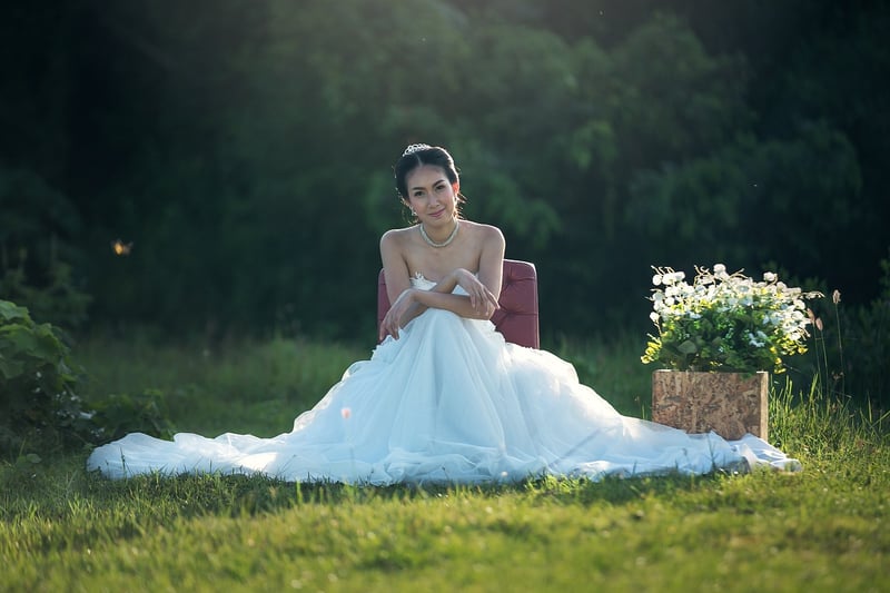 Bride with Hair Accessories