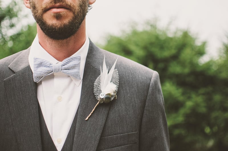 Galaxy-Themed Groom Suit