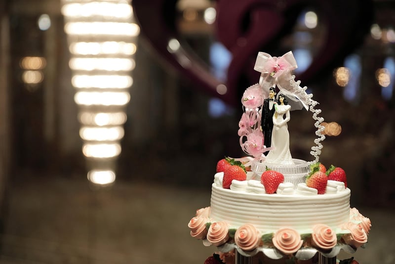 Metallic Accents Cake